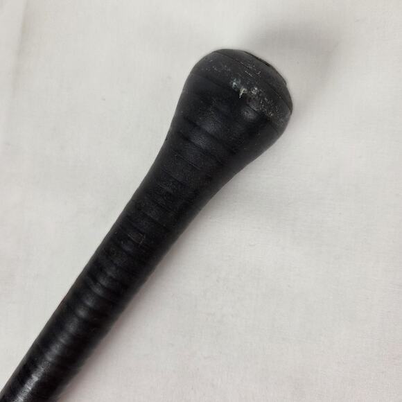 Antique Leather Wrapped Walking Cane Plantation Swagger Stick Black 35.5" - Picture 5 of 11